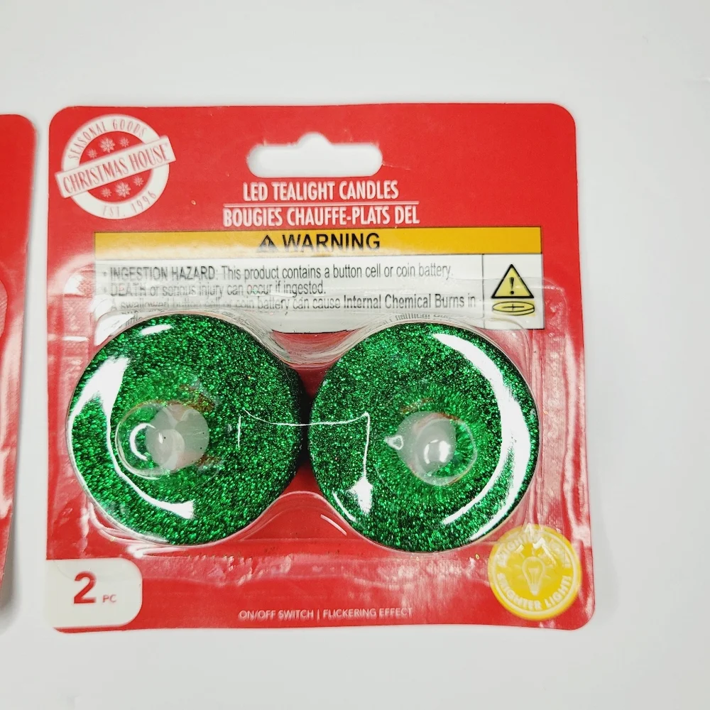 Flameless Battery Operated LED Tea Lights Flickering/Steady Votive Candle Party